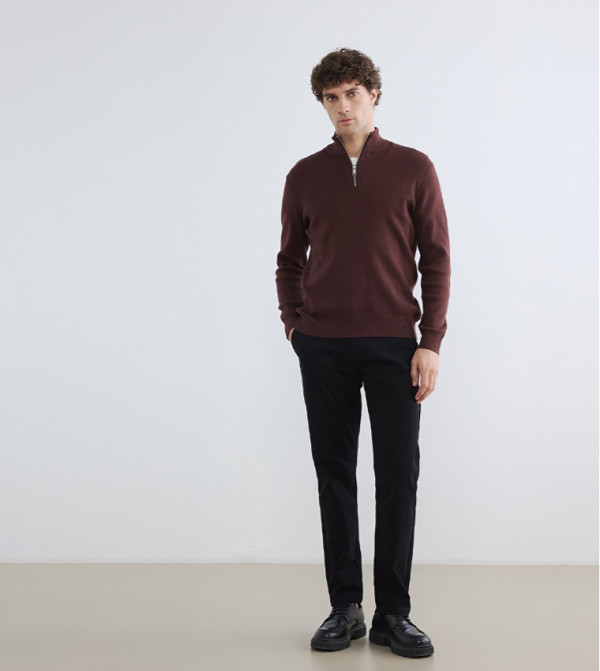 LC Waikiki Turtle Neck Sweaters - Brown Turtle neck Sweaters