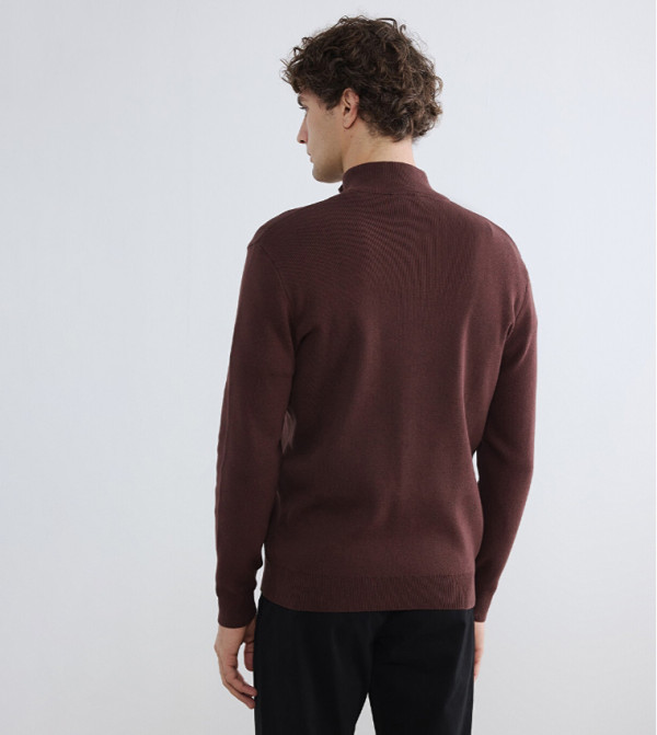 LC Waikiki Turtle Neck Sweaters - Brown Turtle neck Sweaters
