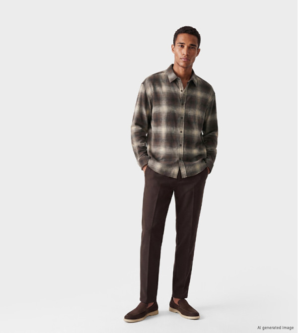 LC Waikiki  heritage-tartan - Brown Long Sleeves