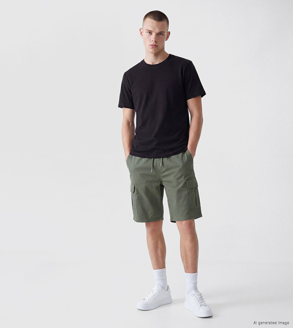 اٍل سي واي كيكي  شورت كارجو - سراويل كارجو - كاكي Cargo Shorts