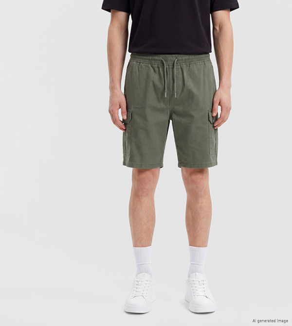 اٍل سي واي كيكي  شورت كارجو - سراويل كارجو - كاكي Cargo Shorts