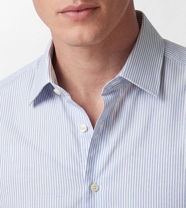 LC Waikiki  Formal Shirts - Blue Long Sleeves