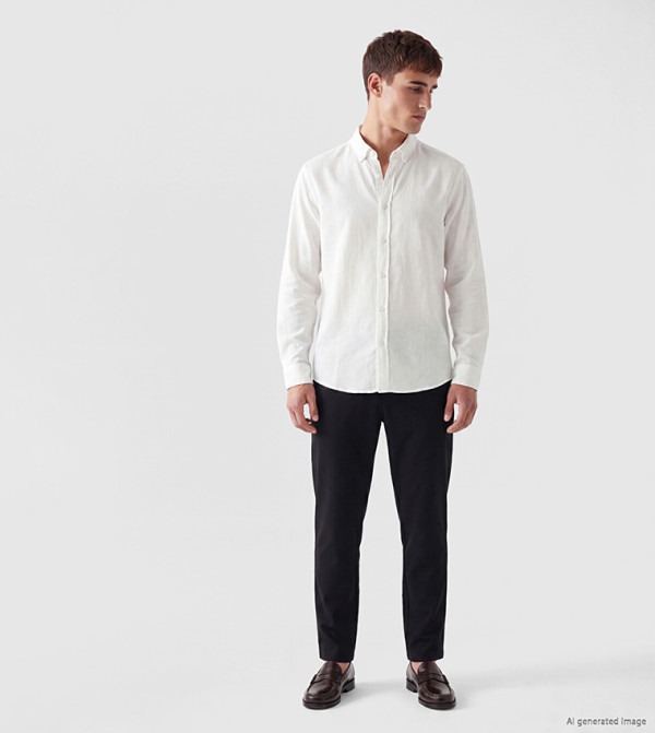LC Waikiki  Shirts - White Long Sleeves