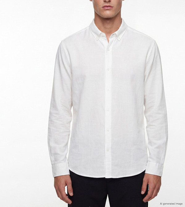 LC Waikiki  Shirts - White Long Sleeves
