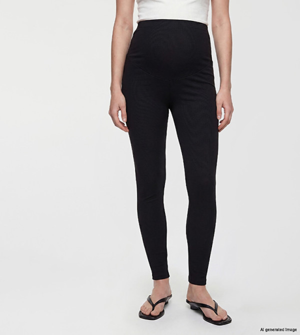 LC Waikiki  Maternity Clothing - BLACK Pants & Leggings
