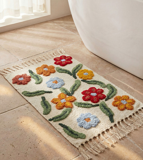 LC Waikiki  Bathmats & Curtains - Cream Bathmats & Curtains