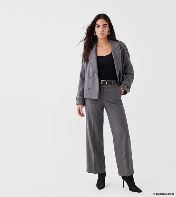 LC Waikiki  Overcoats - Grey Overcoats