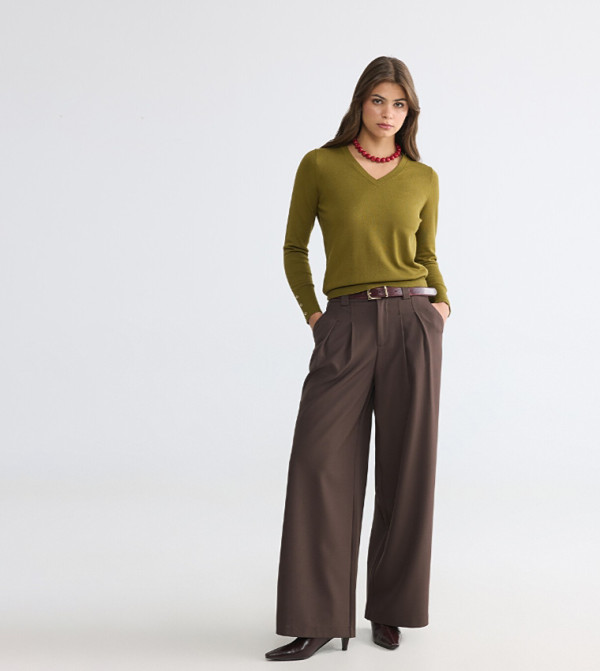 LC Waikiki  Formal Pants - Brown Formal Pants