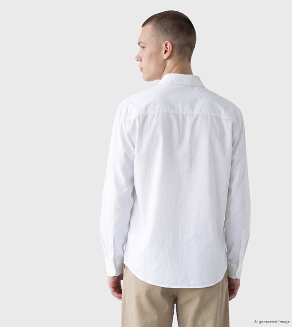اٍل سي واي كيكي  قمصان - أبيض Long Sleeves