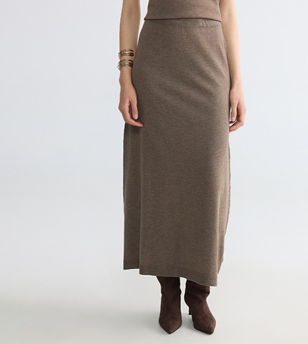 LC Waikiki  Maxi Skirts - Brown Maxi Skirts
