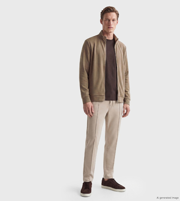LC Waikiki  Casual Jackets - Brown Casual Jackets