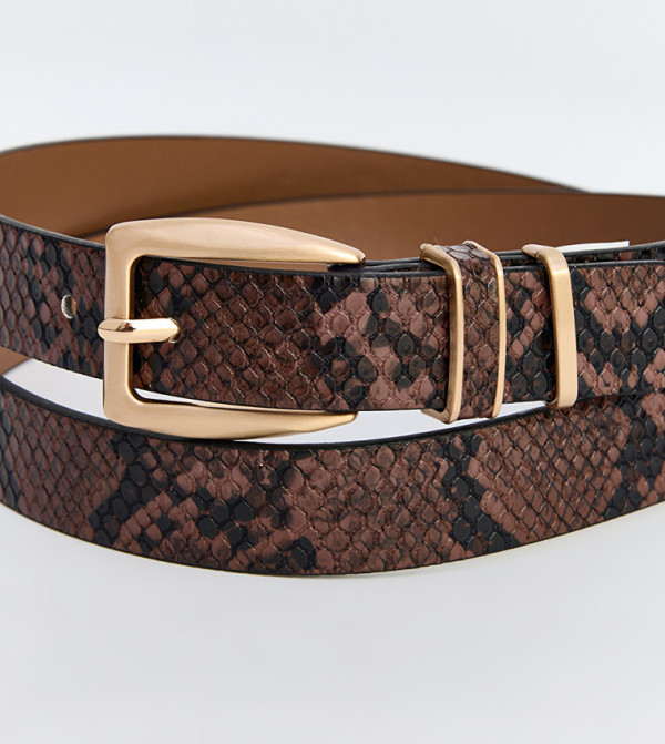LC Waikiki  Non Leather Belts - Brown Non Leather Belts