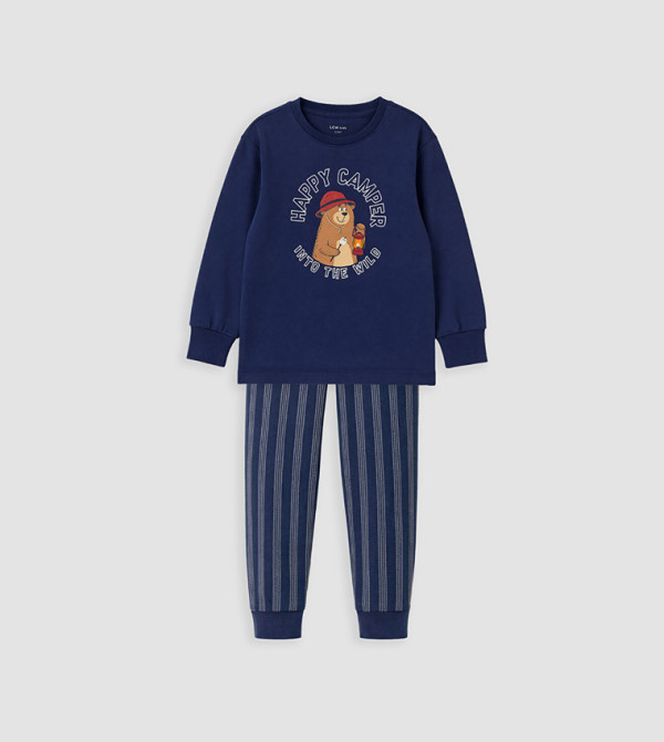 LC Waikiki Top & Pyjama Sets - Navy Top & Pyjama Sets