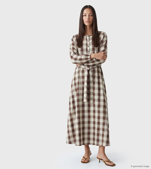 اٍل سي واي كيكي  فساتين ماكسي  - بني  Maxi Dresses