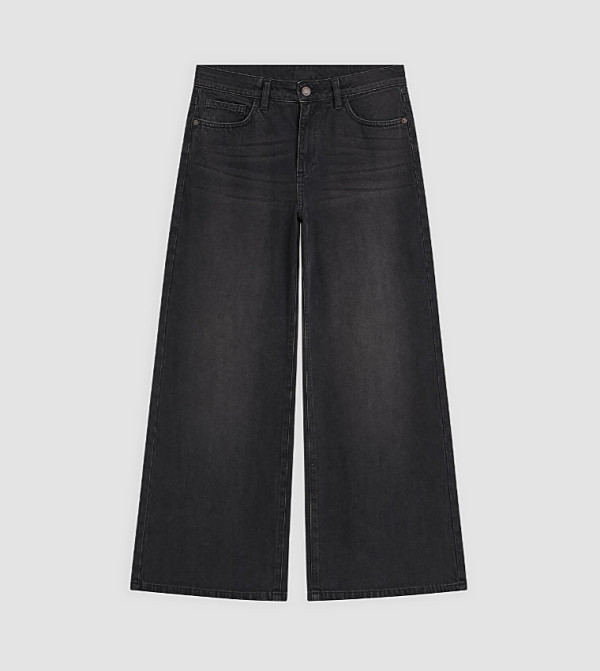 اٍل سي واي كيكي  ساق واسعة - أسود Wide Leg Jeans