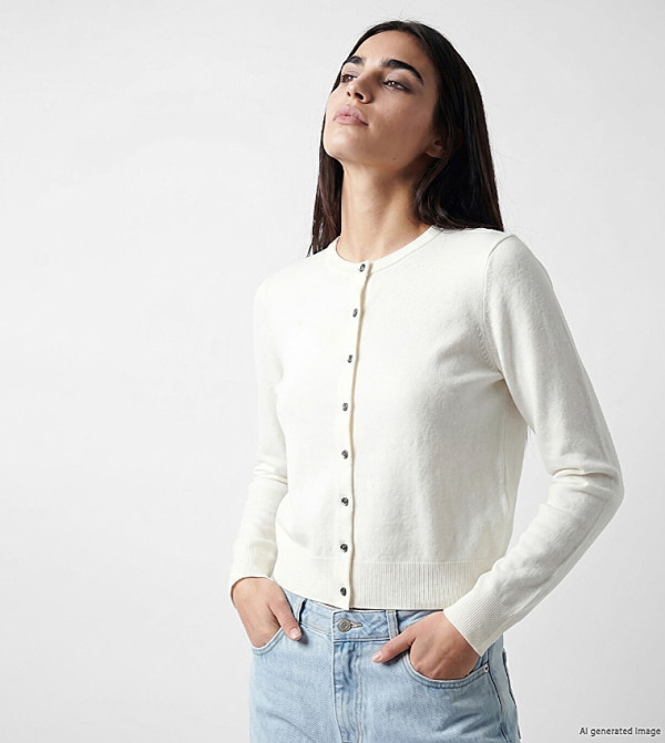 LC Waikiki Sweaters & Cardigans - White Cardigans