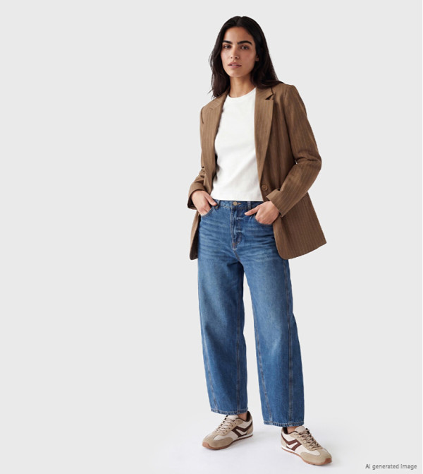 LC Waikiki  Wide Leg Jeans - Indigo Wide Leg Jeans