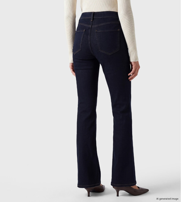 اٍل سي واي كيكي  بناطيل جينز - كحلي Wide Leg Jeans