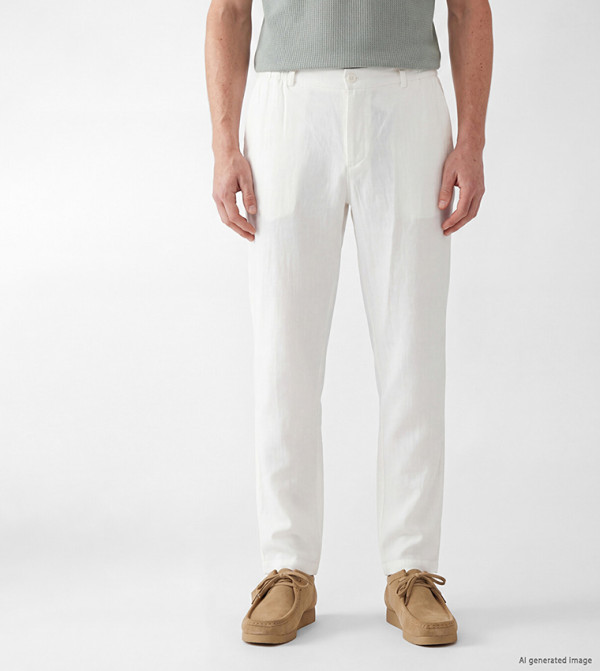 LC Waikiki  Casual Pants - White Casual Pants
