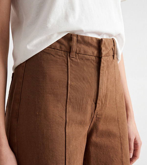 LC Waikiki  Wide Leg Jeans - Brown Wide Leg Jeans