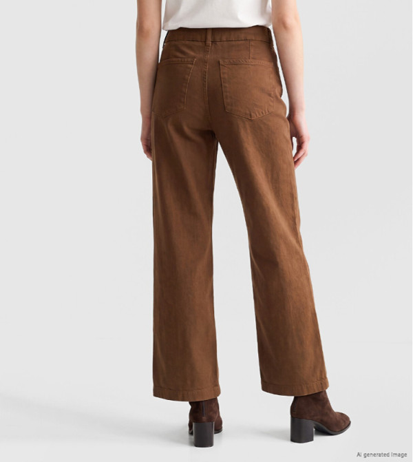 LC Waikiki  Wide Leg Jeans - Brown Wide Leg Jeans