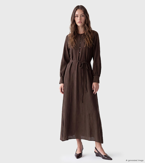 اٍل سي واي كيكي  ملابس محتشمة - بني  modestwear