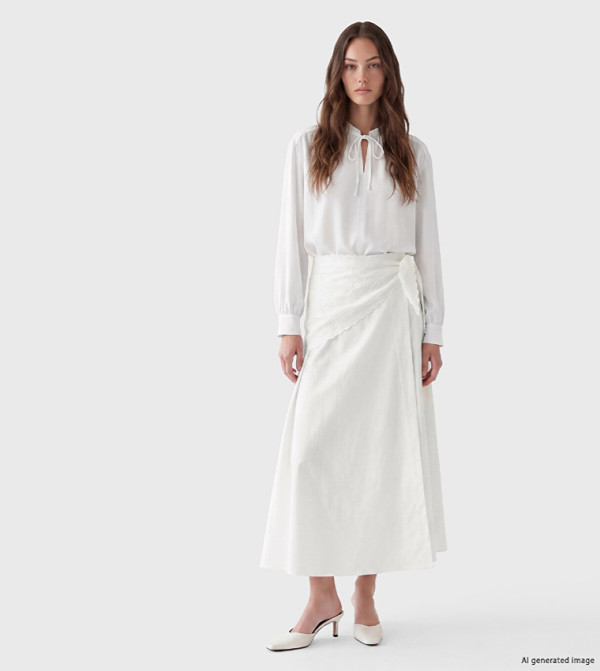 LC Waikiki  Maxi Skirts - White Maxi Skirts