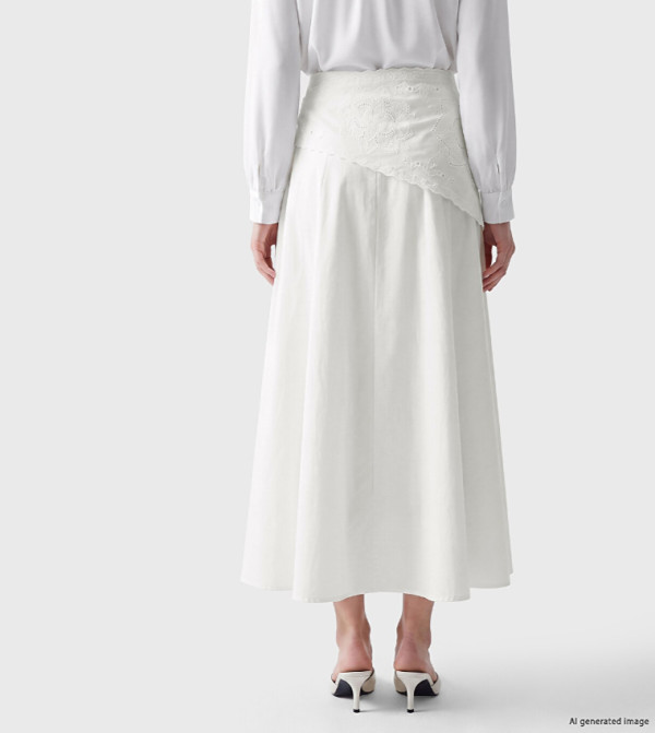 LC Waikiki  Maxi Skirts - White Maxi Skirts
