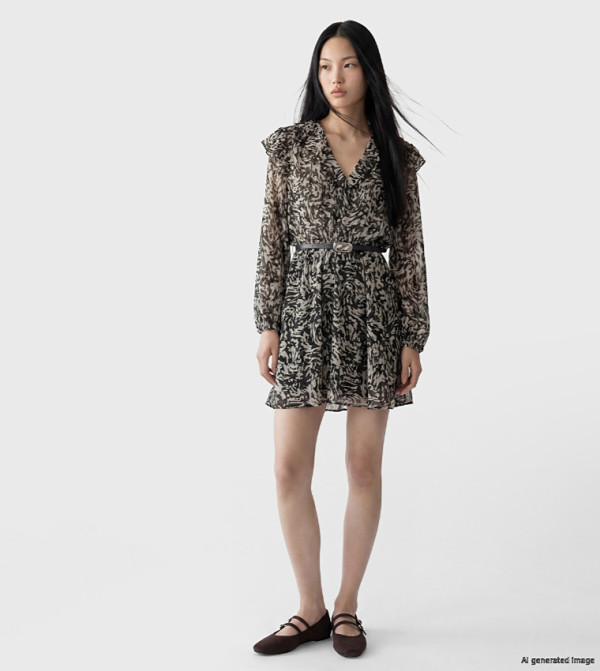 LC Waikiki  Mini Dresses - BLACK Mini Dresses
