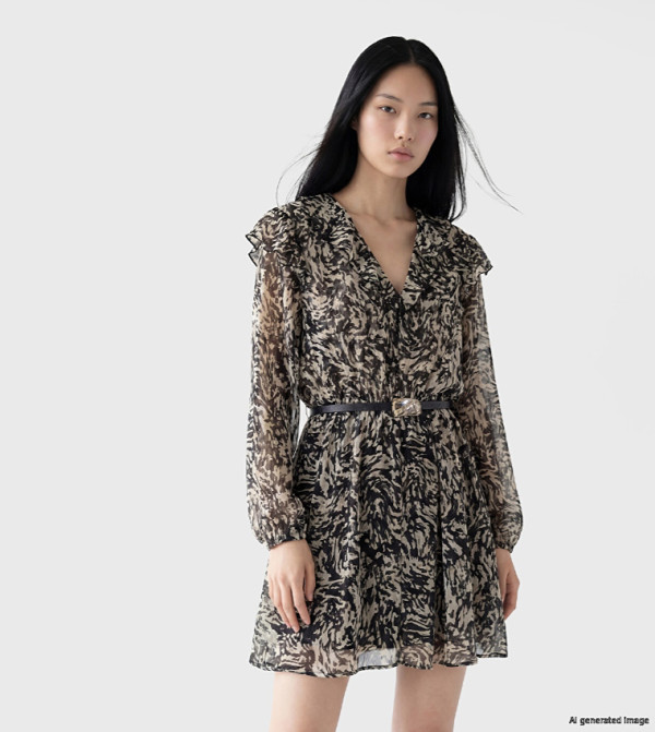 LC Waikiki  Mini Dresses - BLACK Mini Dresses