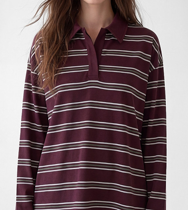 LC Waikiki  Polo T-Shirts - Burgundy Polo T-shirts
