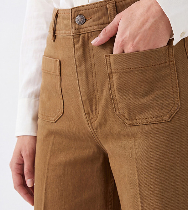 LC Waikiki  Jeans - Tan Wide Leg Jeans