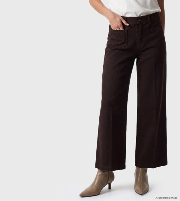 LC Waikiki  Wide Leg Jeans - Brown Wide Leg Jeans