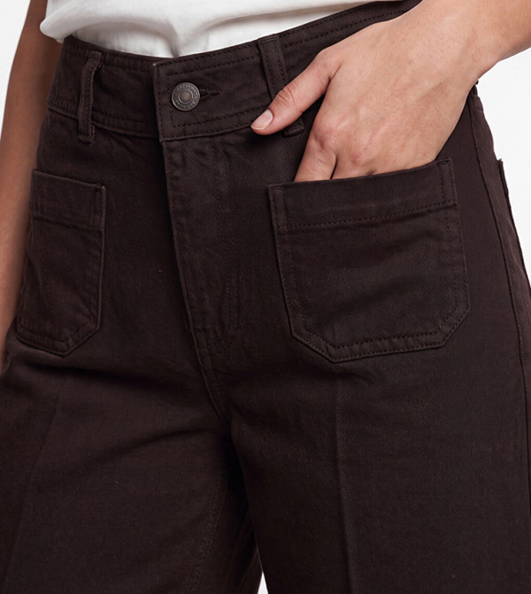LC Waikiki  Wide Leg Jeans - Brown Wide Leg Jeans