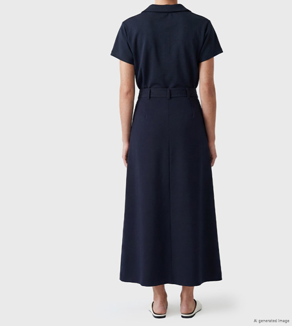 اٍل سي واي كيكي  تنانير ميدي - كحلي Midi Skirts
