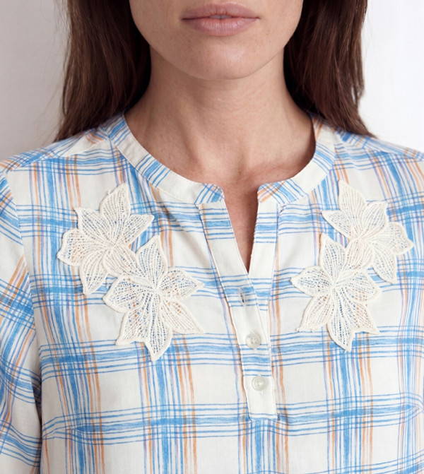 اٍل سي واي كيكي micro-checks - متعدد Casual Tops