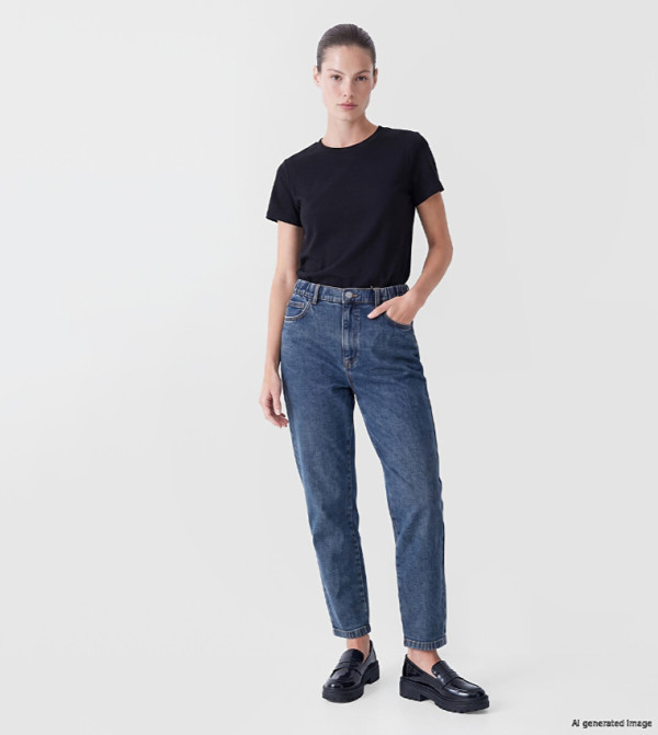LC Waikiki Mom Jeans - Indigo Mom Jeans
