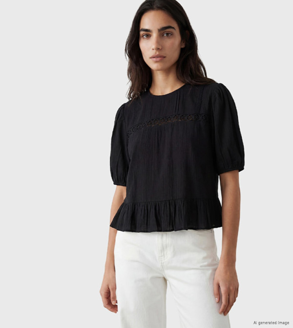 LC Waikiki  Cropped Tops - BLACK Cropped Tops