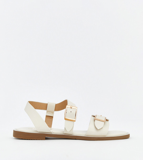 اٍل سي واي كيكي اٍل سي واي كيكي - أوف وايت Flat Sandals