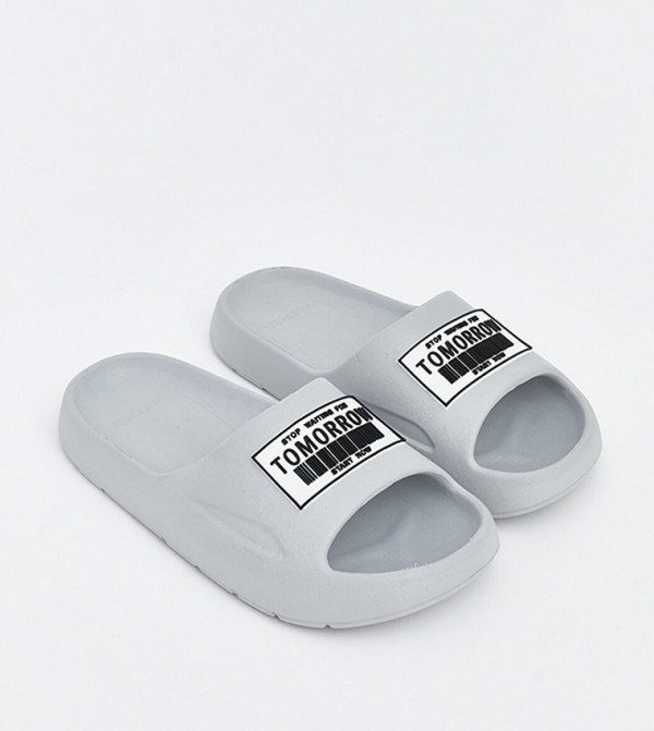 LC Waikiki  Slides - Grey Slides