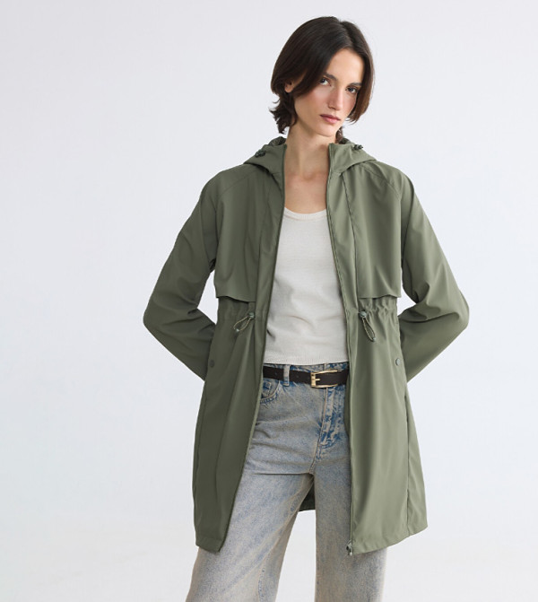 LC Waikiki  Overcoats - Light Green Overcoats