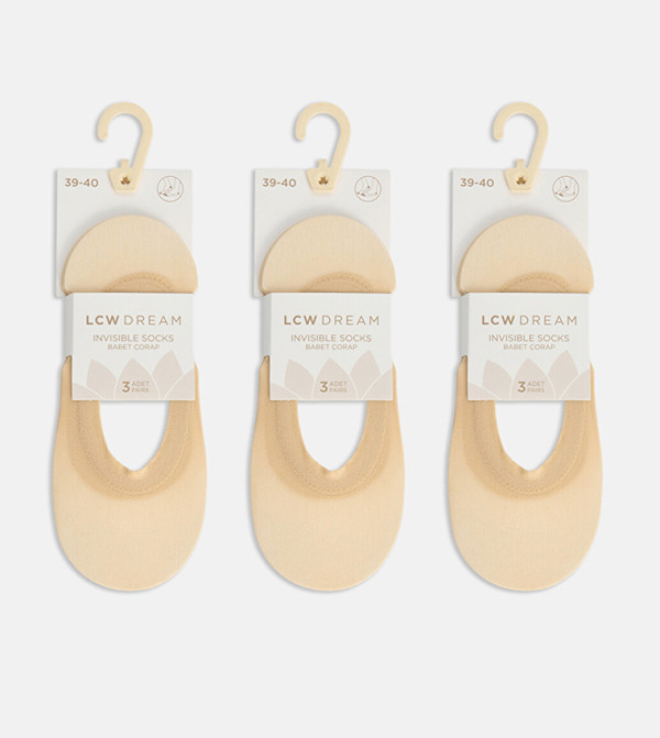 LC Waikiki No Show Socks - Beige No Show Socks
