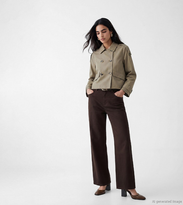 LC Waikiki  Overcoats - Khaki Overcoats