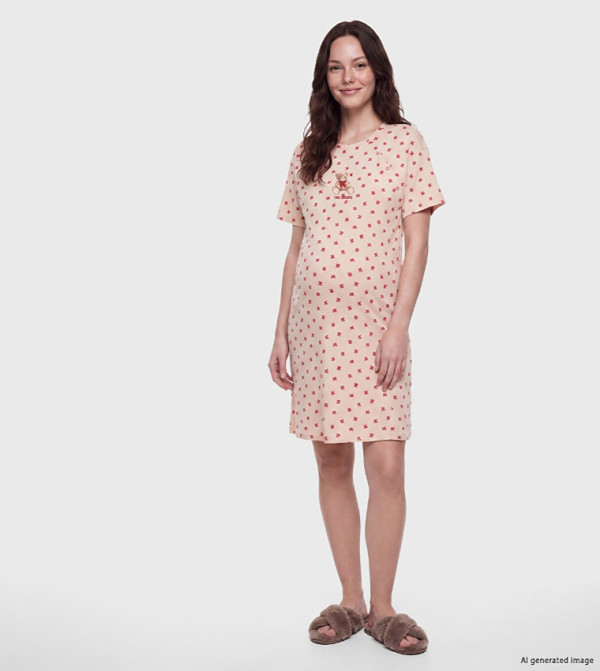 LC Waikiki  Maternity Clothing - Beige Sleep wear