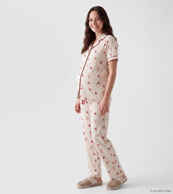 LC Waikiki  Maternity Clothing - Beige Sleep wear