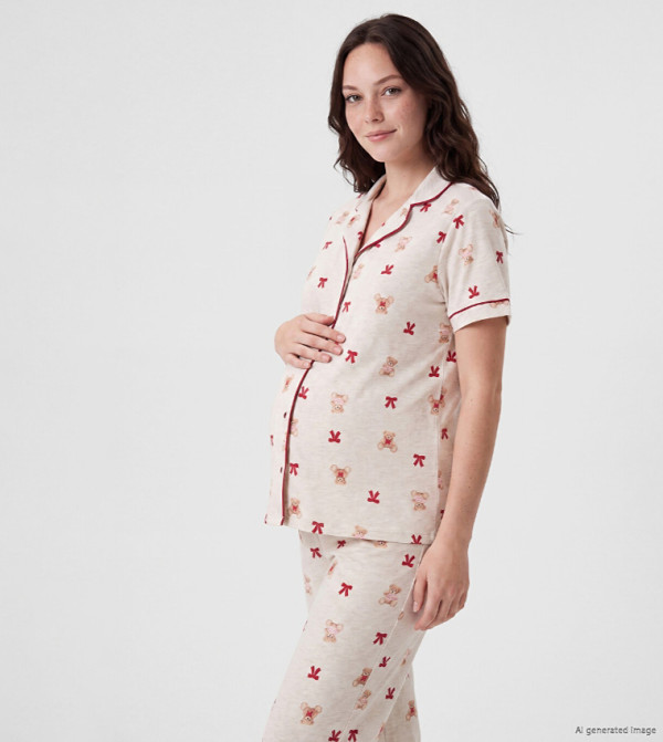 LC Waikiki  Maternity Clothing - Beige Sleep wear
