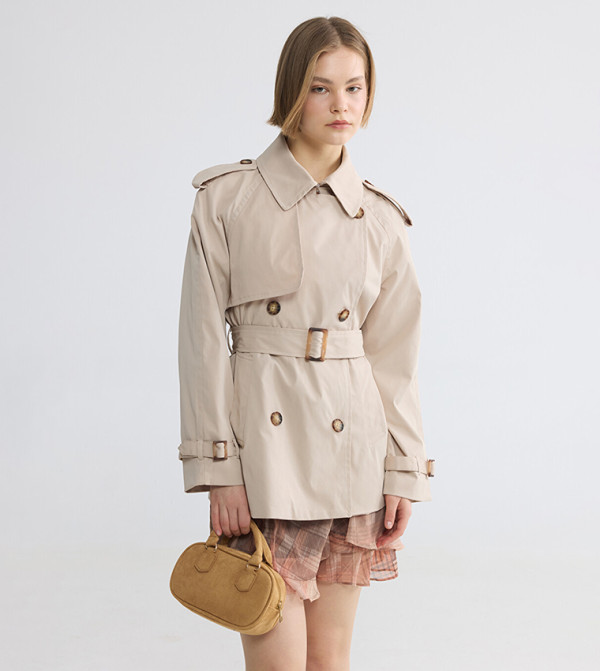 LC Waikiki  Overcoats - Beige Overcoats