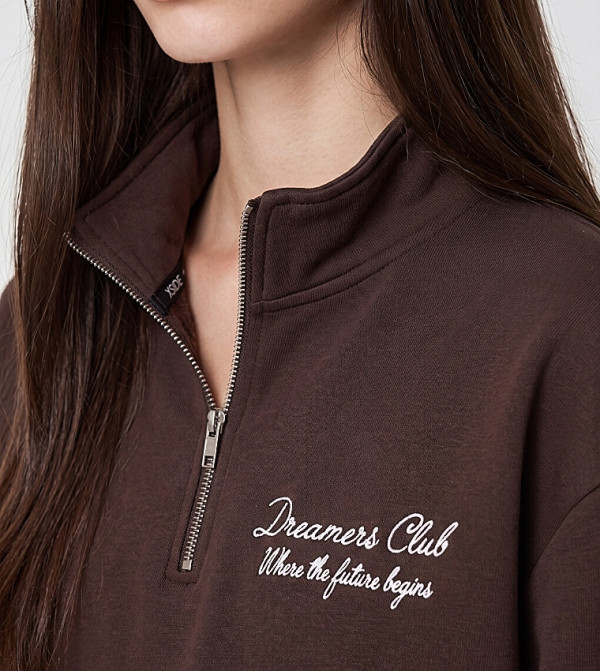 LC Waikiki  Hoodies & Sweatshirts - Brown Sweatshirts