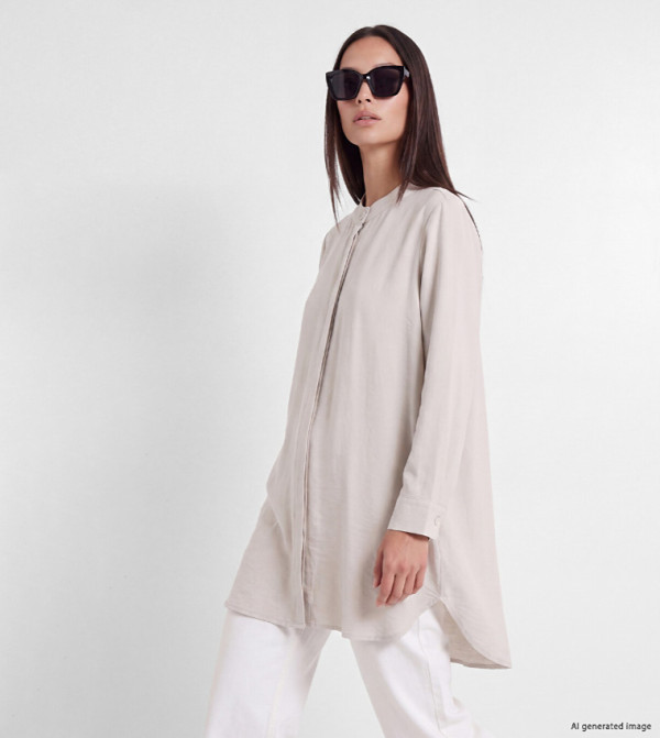 اٍل سي واي كيكي  top-selling-om - LIGHT GREY تونيكس