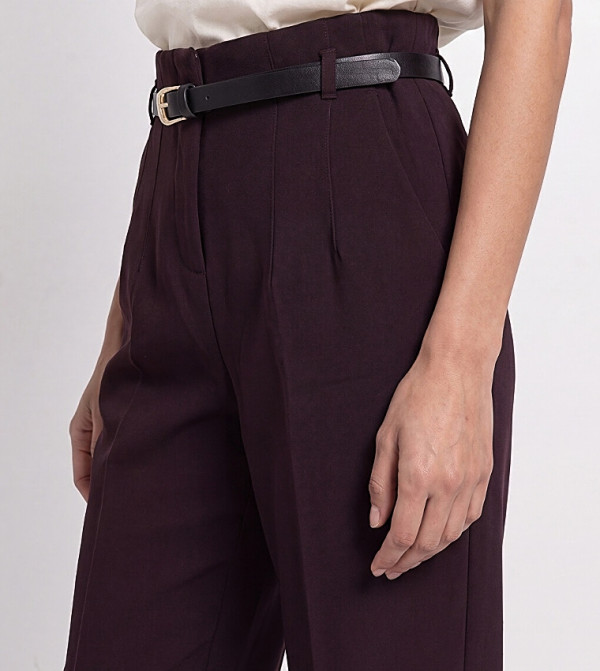 LC Waikiki  Formal Pants - Maroon Formal Pants